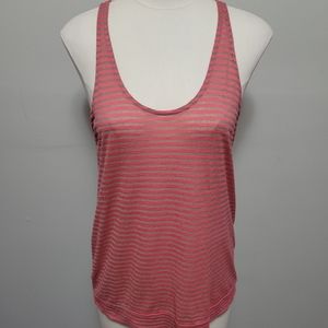 Daytrip coral burnout stripe tank size small